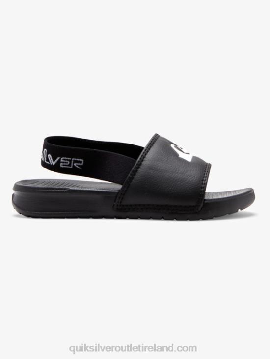 Boys Quiksilver Bright Coast Strapped Sandals N02TD2163 black/white