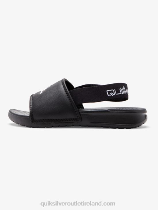 Boys Quiksilver Bright Coast Strapped Sandals N02TD2163 black/white