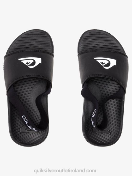 Boys Quiksilver Bright Coast Strapped Sandals N02TD2163 black/white