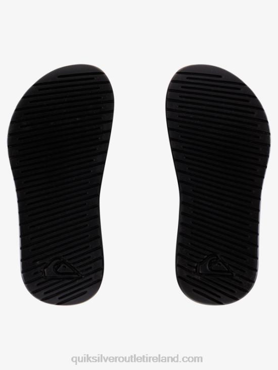 Boys Quiksilver Bright Coast Strapped Sandals N02TD2163 black/white