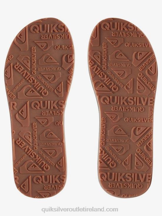 Men Quiksilver Carver Nubuck Sandals N02TD913 solid black