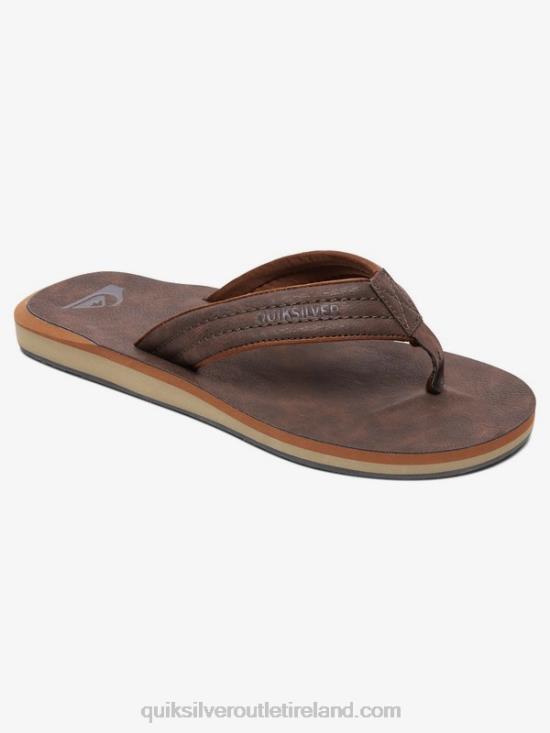 Men Quiksilver Carver Nubuck Sandals N02TD919 demitasse - solid