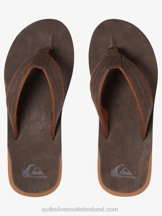 Men Quiksilver Carver Nubuck Sandals N02TD919 demitasse - solid
