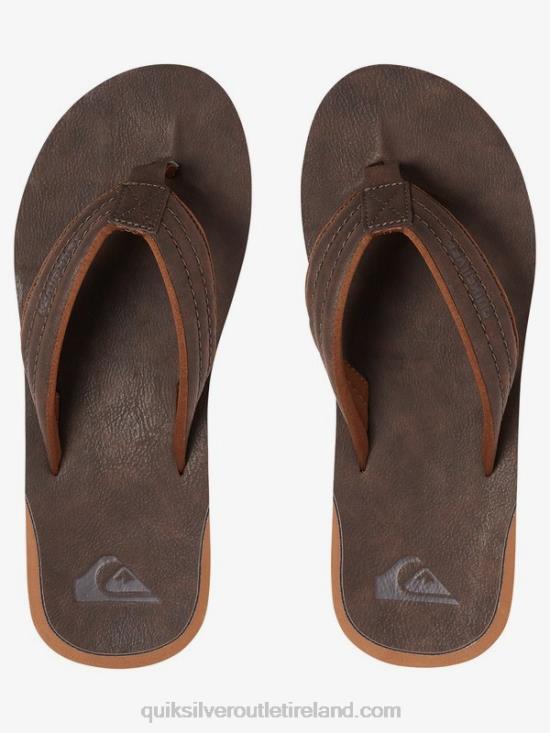 Men Quiksilver Carver Nubuck Sandals N02TD919 demitasse - solid