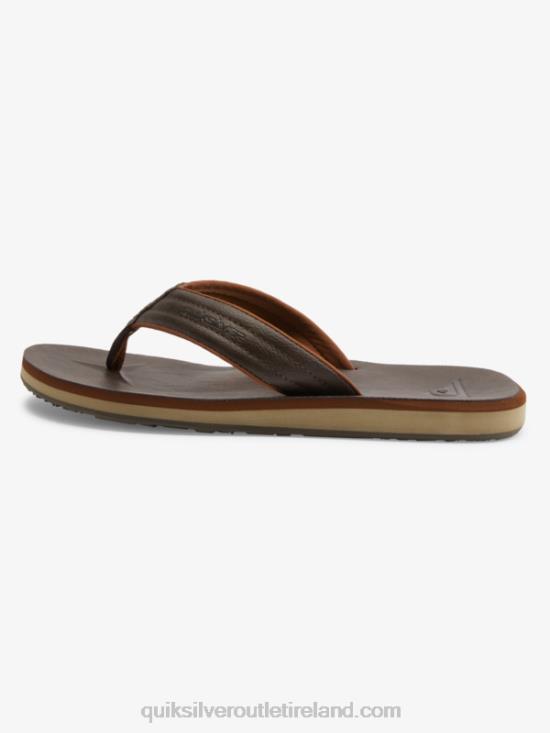 Men Quiksilver Carver Nubuck Sandals N02TD919 demitasse - solid