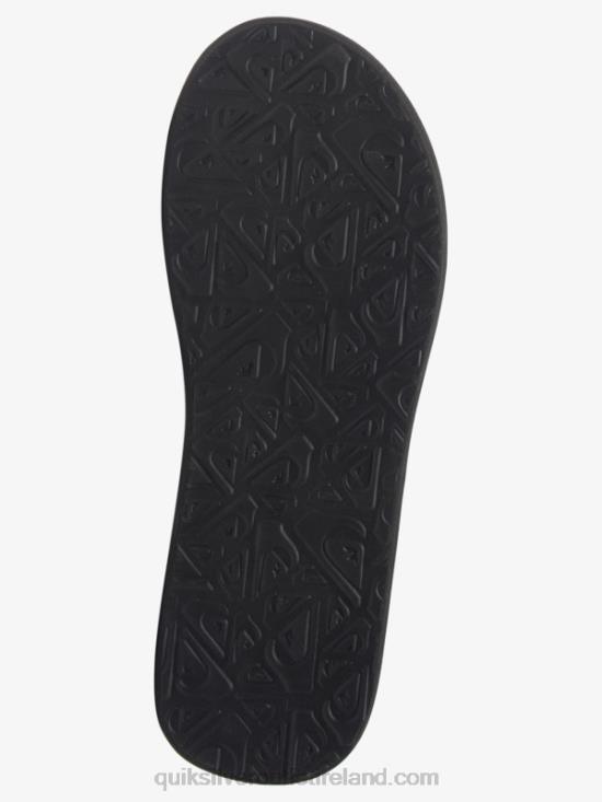 Men Quiksilver Carver Print Sandals N02TD611 black/blue