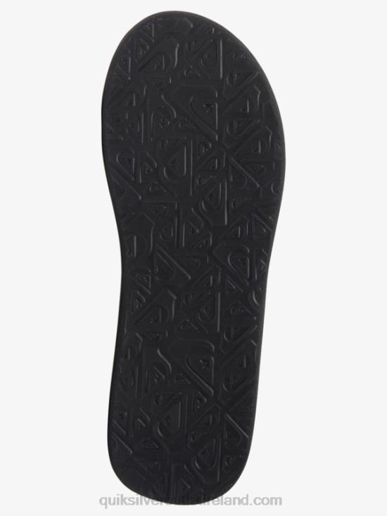 Men Quiksilver Carver Print Sandals N02TD612 black/white/blue