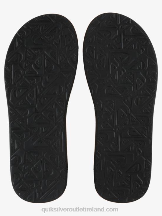 Men Quiksilver Carver Print Sandals N02TD614 black/green/grey