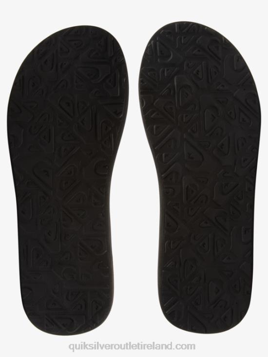 Men Quiksilver Carver Print Sandals N02TD615 black/blue/grey