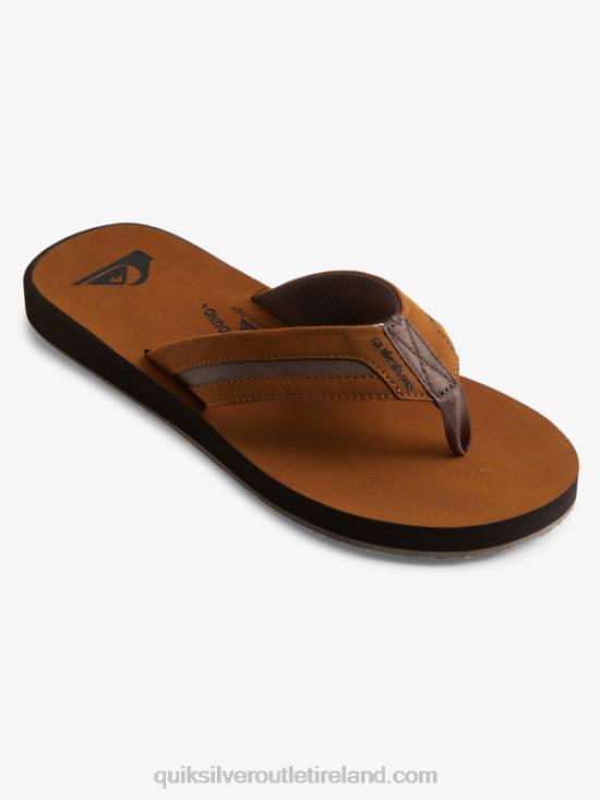 Men Quiksilver Carver Squish Luxe Sandals N02TD1831 brown