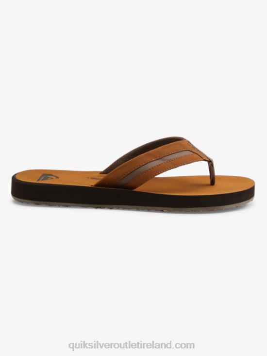 Men Quiksilver Carver Squish Luxe Sandals N02TD1831 brown