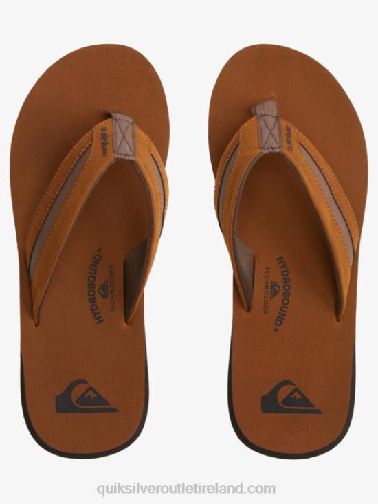 Men Quiksilver Carver Squish Luxe Sandals N02TD1831 brown
