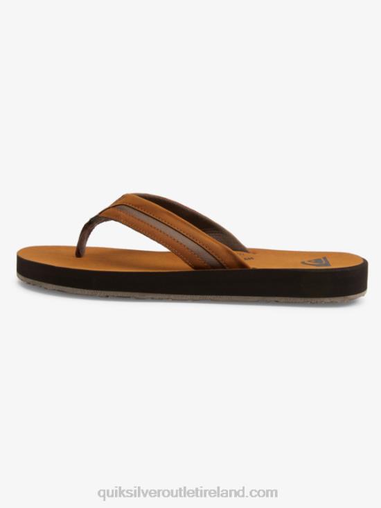 Men Quiksilver Carver Squish Luxe Sandals N02TD1831 brown