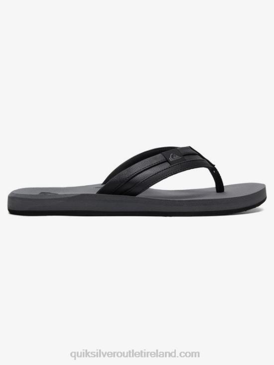 Men Quiksilver Carver Squish Sandals N02TD936 black/grey