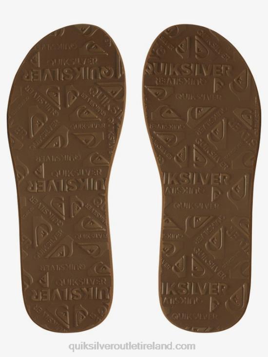 Men Quiksilver Carver Squish Sandals N02TD937 brown/black