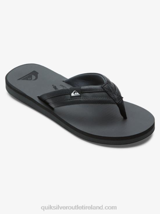 Men Quiksilver Carver Squish Sandals N02TD938 black