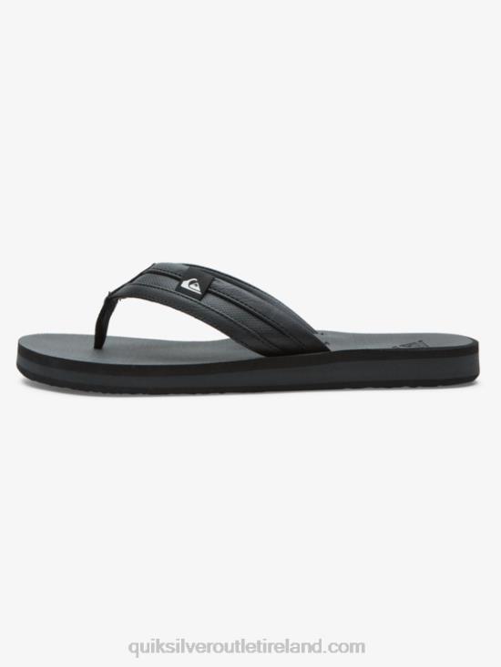 Men Quiksilver Carver Squish Sandals N02TD938 black