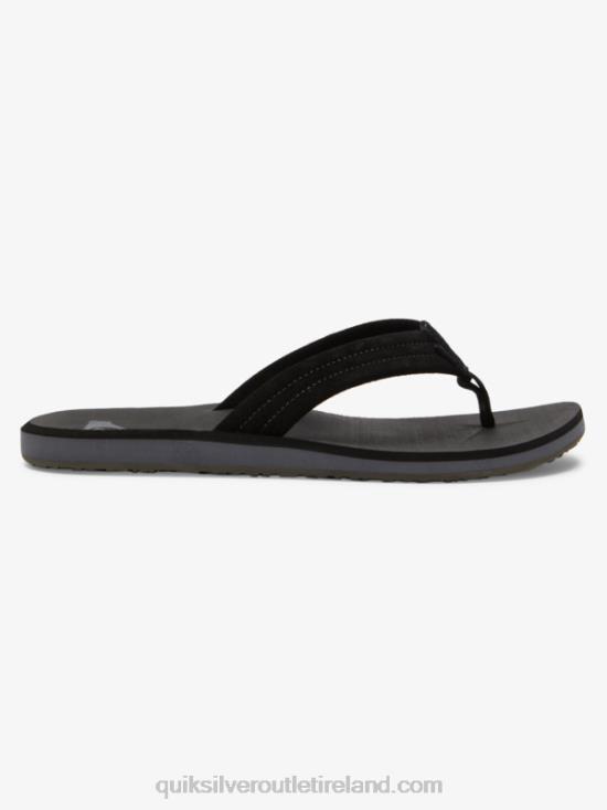 Men Quiksilver Carver Suede Core Sandals N02TD879 black