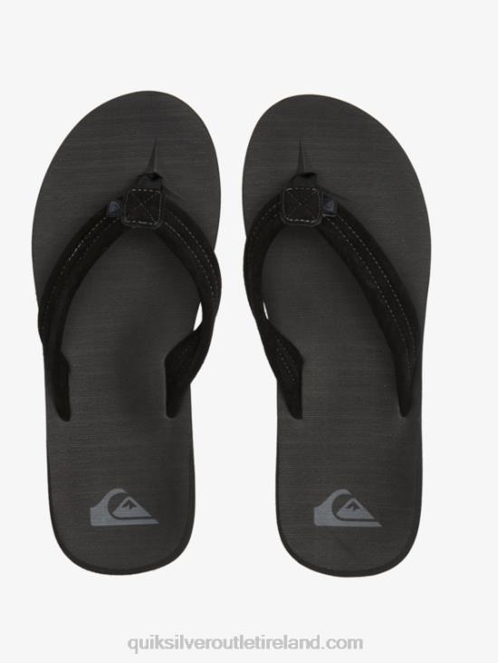 Men Quiksilver Carver Suede Core Sandals N02TD879 black