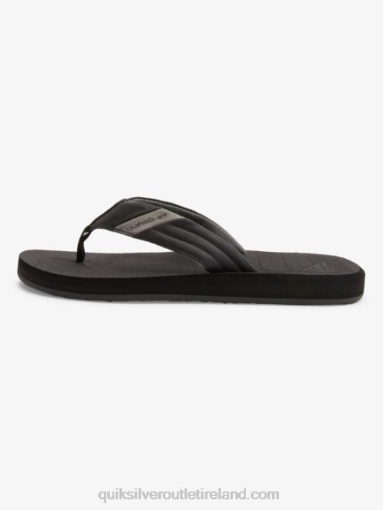 Men Quiksilver Carver Tropics Sandals N02TD1296 black/grey