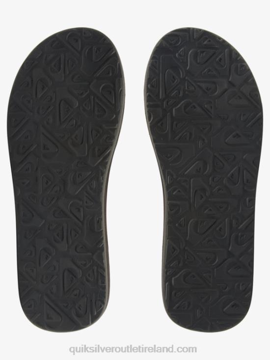 Men Quiksilver Carver Tropics Sandals N02TD1296 black/grey