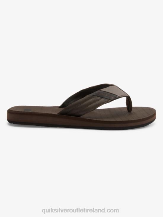 Men Quiksilver Carver Tropics Sandals N02TD1297 brown/black