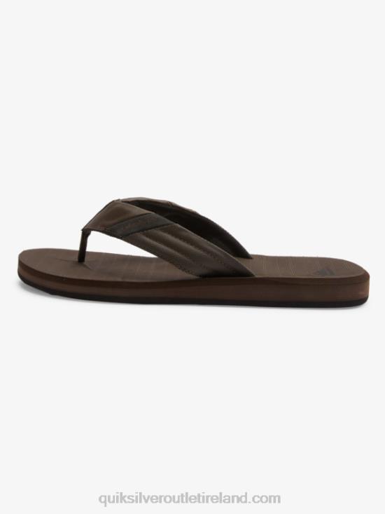 Men Quiksilver Carver Tropics Sandals N02TD1297 brown/black