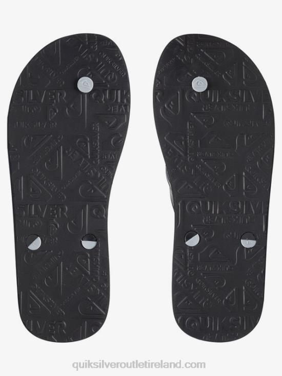 Men Quiksilver Haleiwa Flip-Flops N02TD1648 black/grey