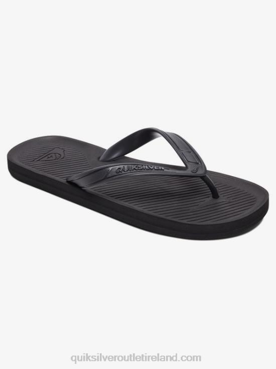 Men Quiksilver Haleiwa Flip-Flops N02TD1650 solid black
