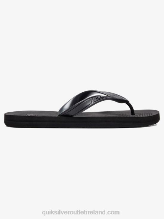 Men Quiksilver Haleiwa Flip-Flops N02TD1650 solid black
