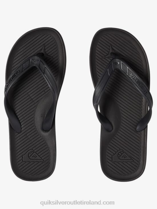 Men Quiksilver Haleiwa Flip-Flops N02TD1650 solid black