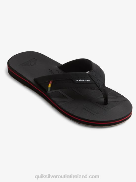 Men Quiksilver Island Oasis Squish Slide Sandals N02TD1155 black