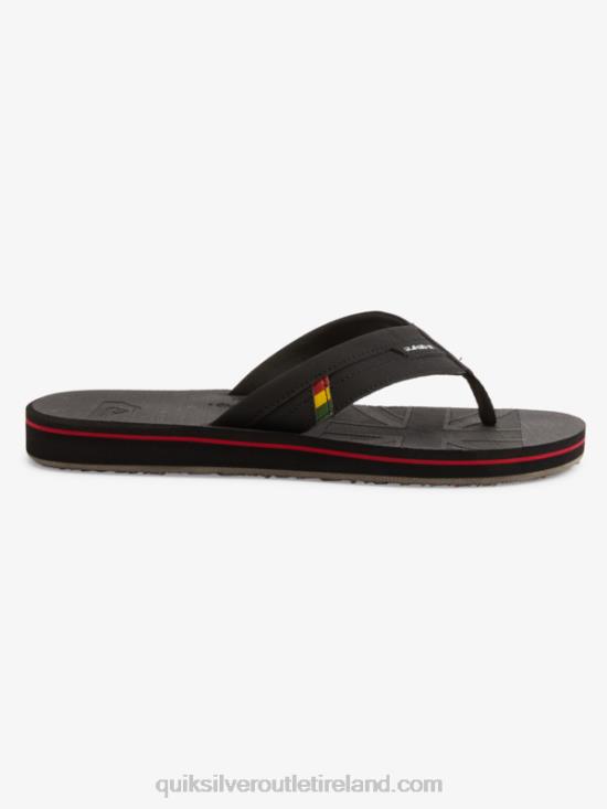 Men Quiksilver Island Oasis Squish Slide Sandals N02TD1155 black