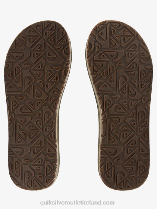 Men Quiksilver Island Oasis Squish Slide Sandals N02TD1156 black