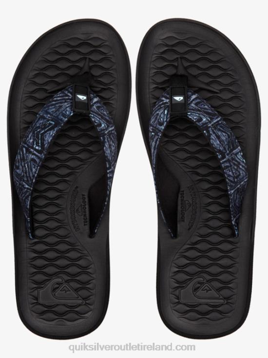 Men Quiksilver Lanai Flip-Flops N02TD1793 black
