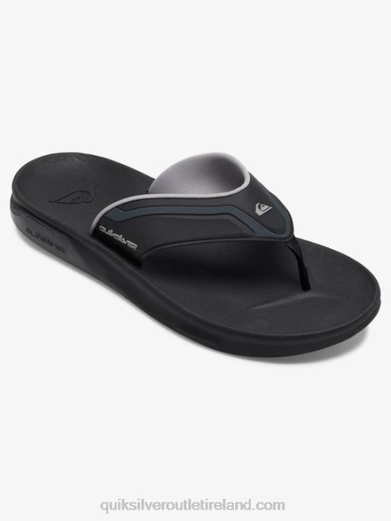 Men Quiksilver Mathodic Recovery Sandals N02TD1082 black/grey/brown