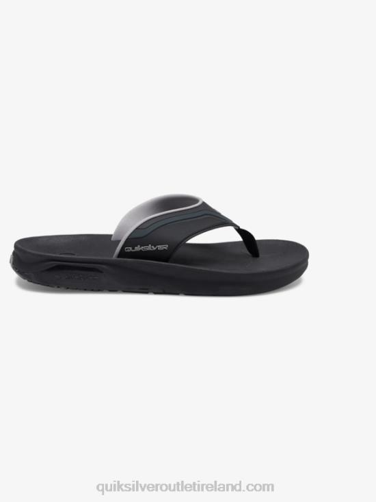 Men Quiksilver Mathodic Recovery Sandals N02TD1082 black/grey/brown