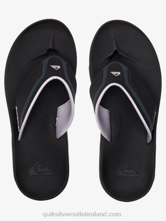Men Quiksilver Mathodic Recovery Sandals N02TD1082 black/grey/brown
