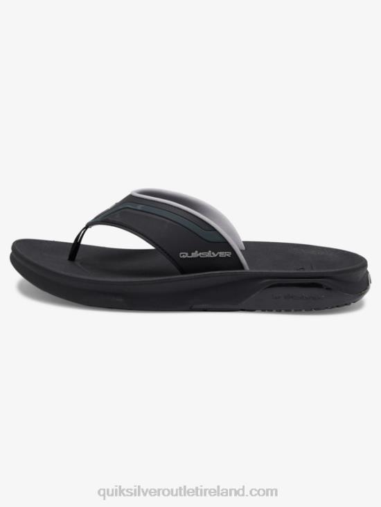 Men Quiksilver Mathodic Recovery Sandals N02TD1082 black/grey/brown