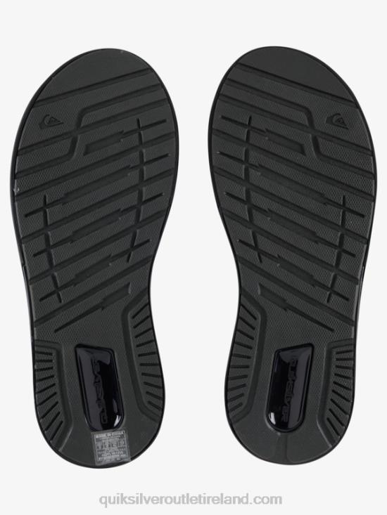 Men Quiksilver Mathodic Recovery Sandals N02TD1082 black/grey/brown