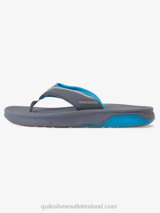 Men Quiksilver Mathodic Recovery Sandals N02TD1084 grey/blue