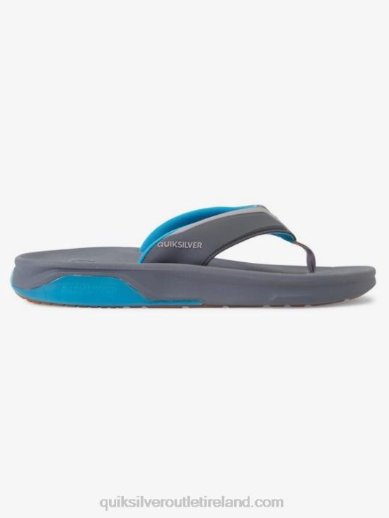 Men Quiksilver Mathodic Recovery Sandals N02TD1084 grey/blue