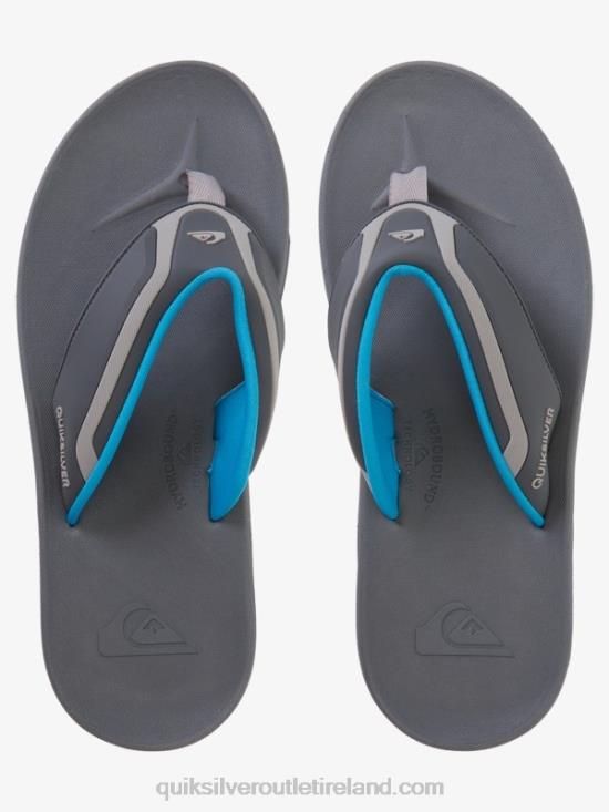 Men Quiksilver Mathodic Recovery Sandals N02TD1084 grey/blue