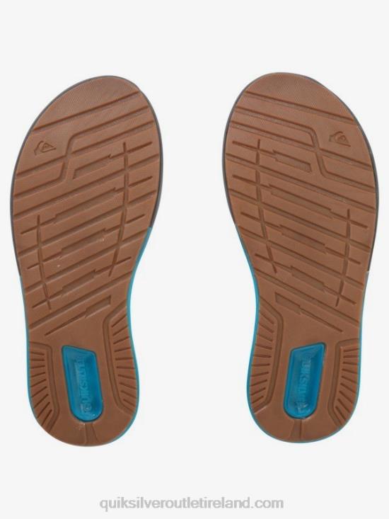 Men Quiksilver Mathodic Recovery Sandals N02TD1084 grey/blue