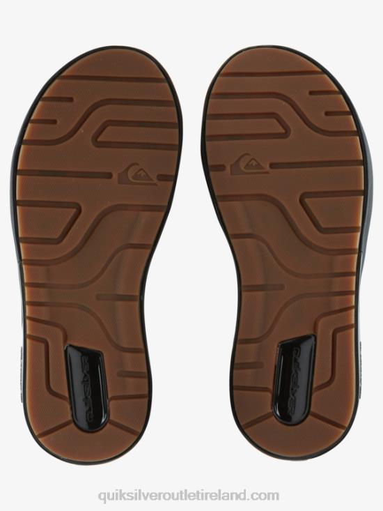 Men Quiksilver Mathodic Recovery Slide Sandals N02TD1257 black