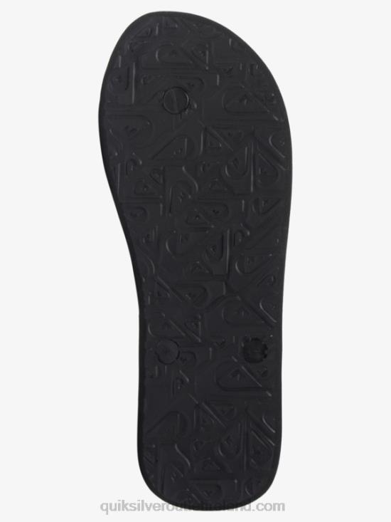 Men Quiksilver Molokai Art Flip-Flops N02TD517 black/blue