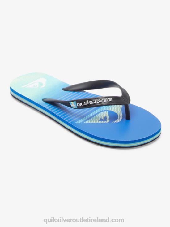 Men Quiksilver Molokai Art Flip-Flops N02TD518 black/green/blue