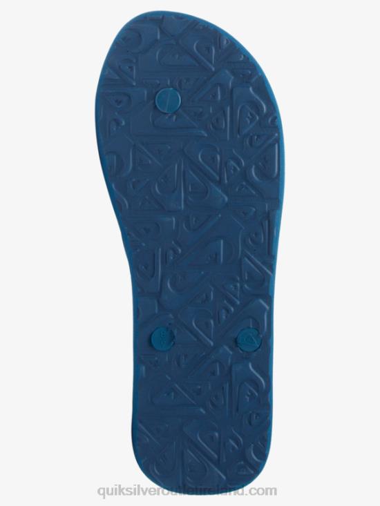Men Quiksilver Molokai Art Flip-Flops N02TD519 blue/black/yellow