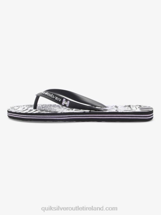 Men Quiksilver Molokai Art Flip-Flops N02TD520 black