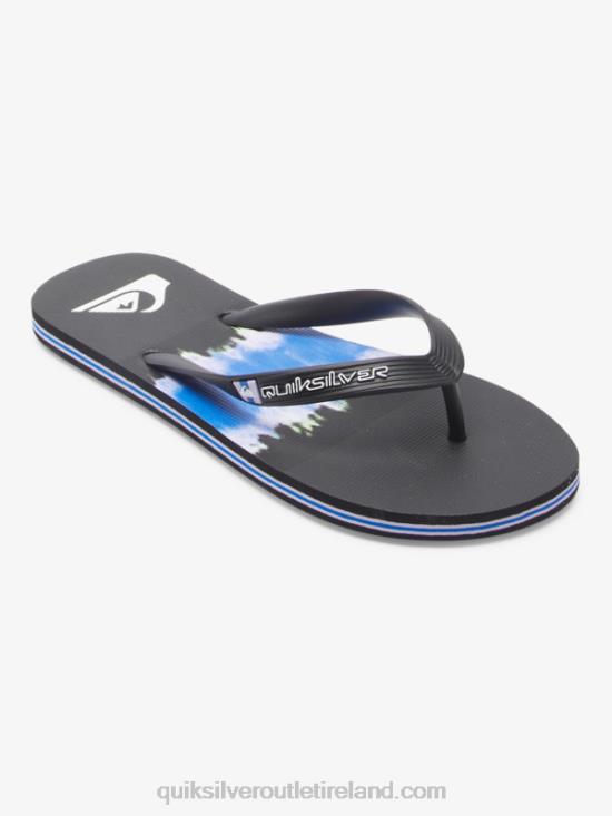Men Quiksilver Molokai Art Flip-Flops N02TD521 black